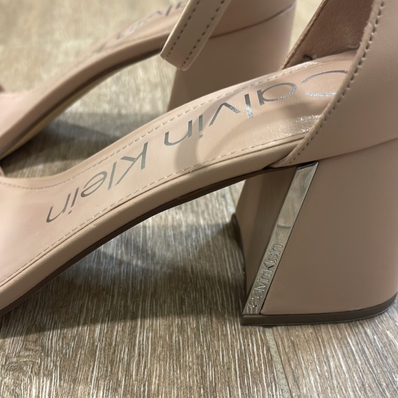 Blush Pink Calvin Klein Heels Halla Size 10 - Picture 4 of 5